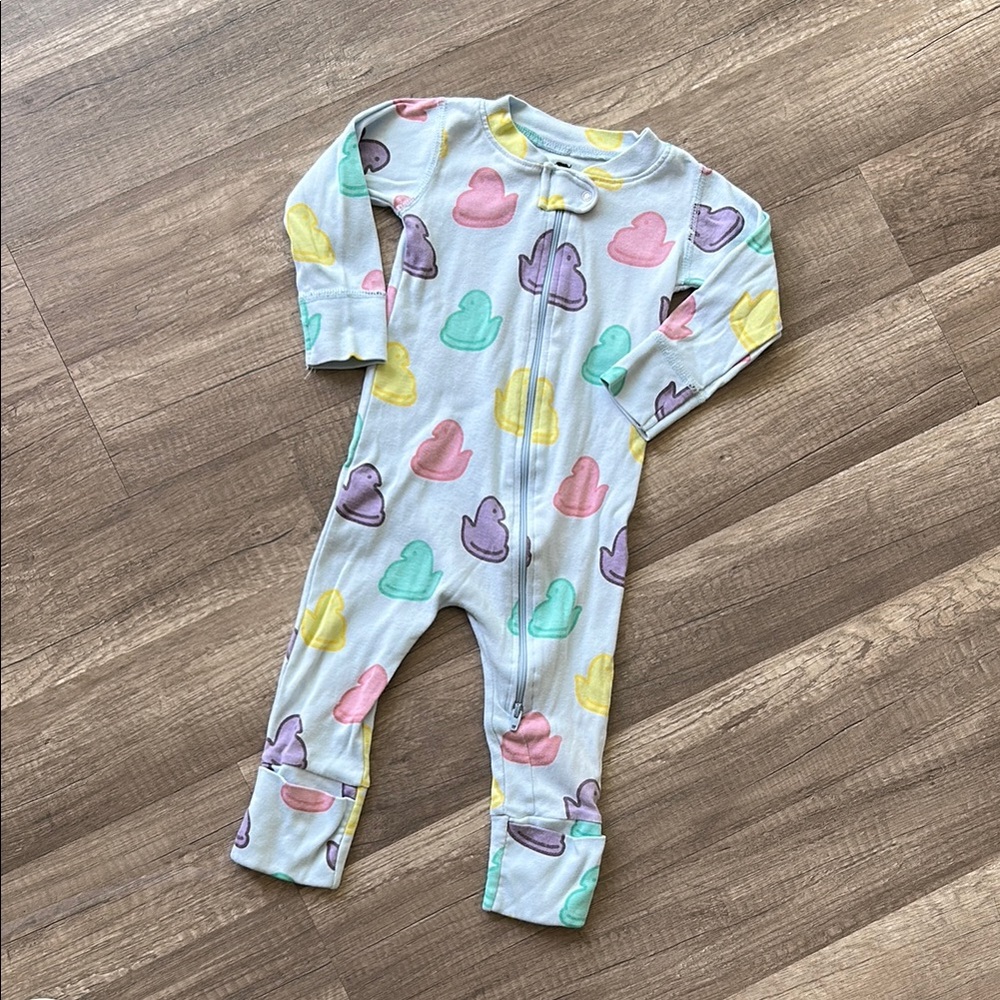 **LAST CHANCE!! Peeps Easter Chicks Baby Convertible Footie One Piece